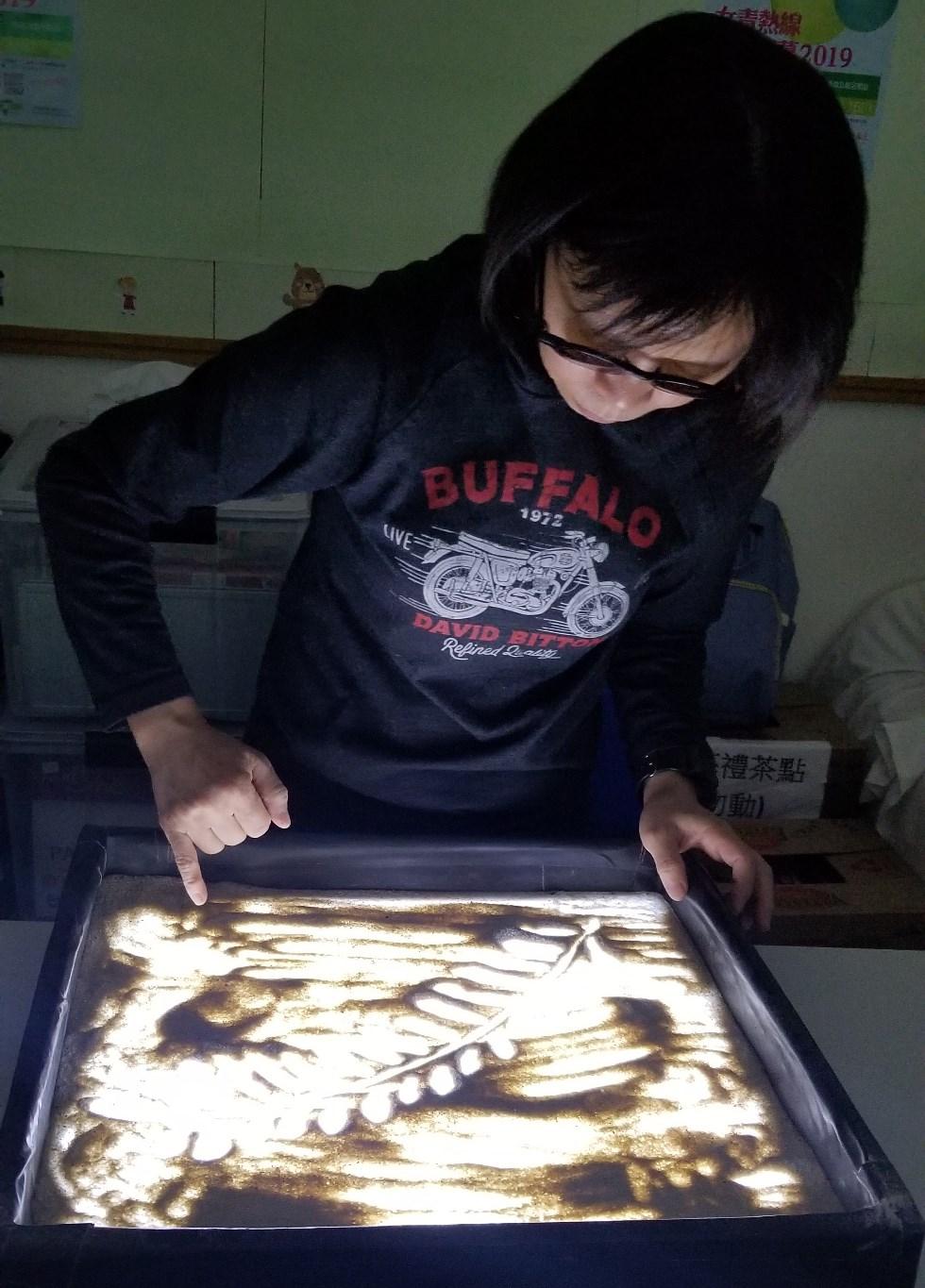 Sandpainting workshops helped women cope with marital adversity