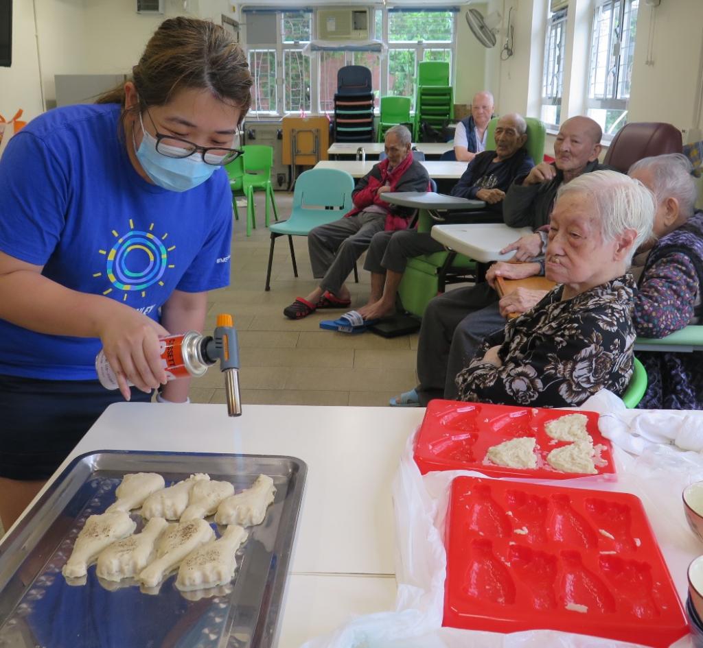 Morgan Stanley prepared dainty meals for the elderly