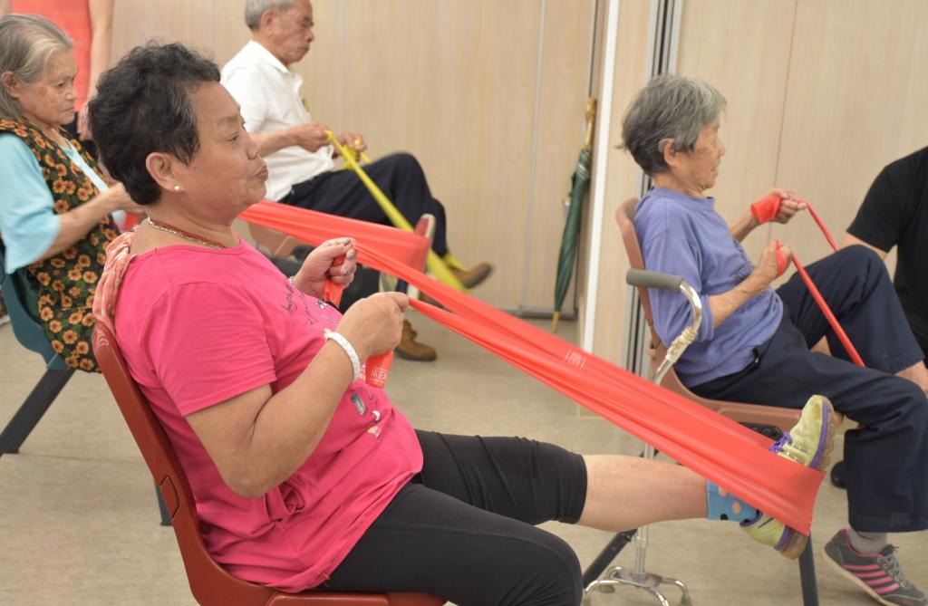 Excellence Fitness and HKYWCA co-organised falls prevention exercise classes