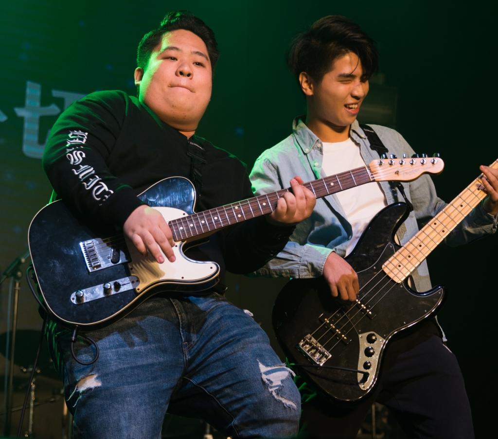 HKYWCA youth band After Later performed in a charity concert