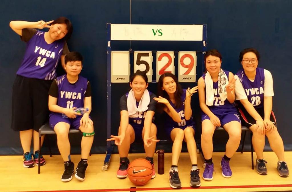 HKYWCA team won 2nd runner up in HKSWGU’s basketball competition