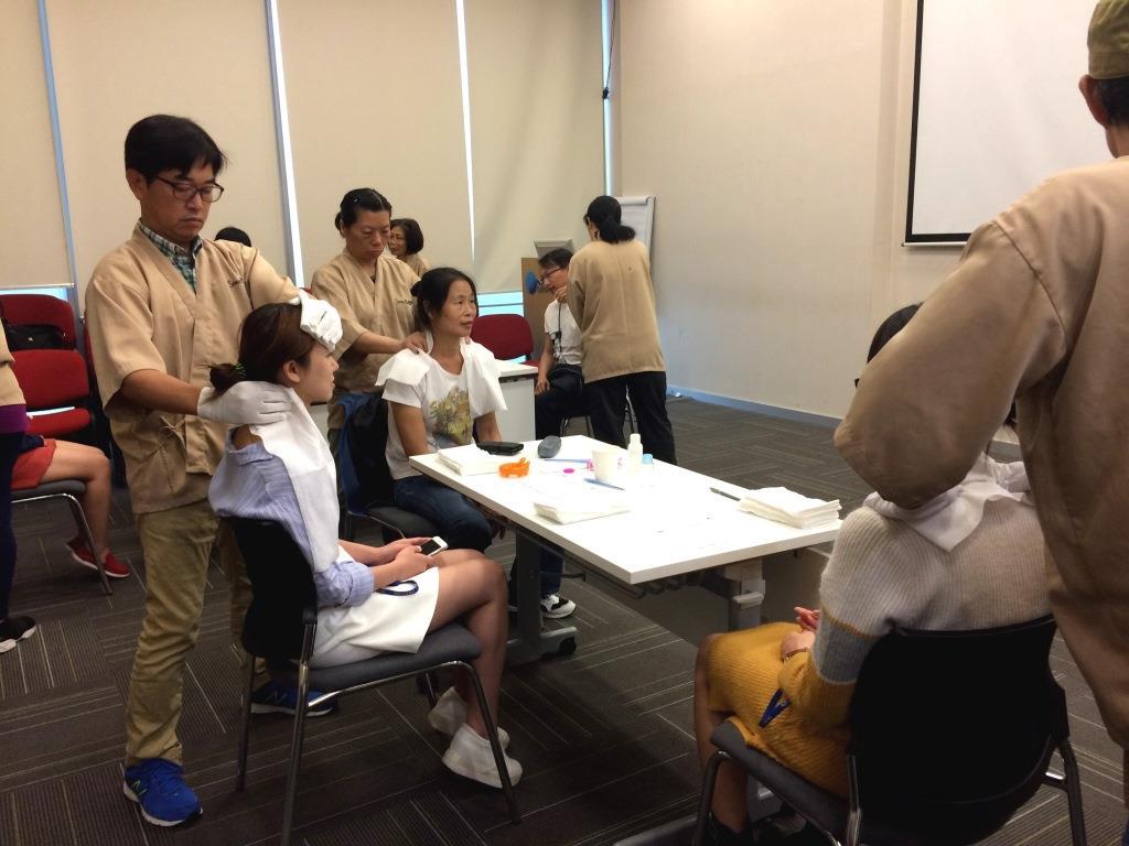 HKYWCA was invited to provide services for NEO DERM Happy Hour