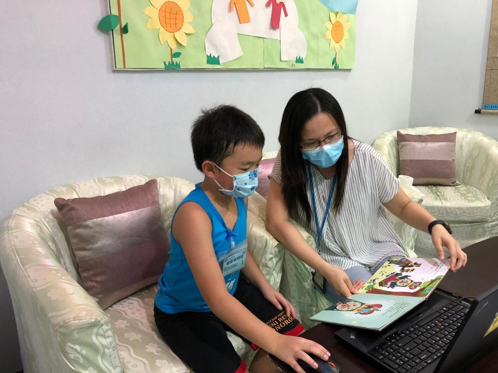 The Association organised “Play with Kids” online programmes to enrich children’s lives at home