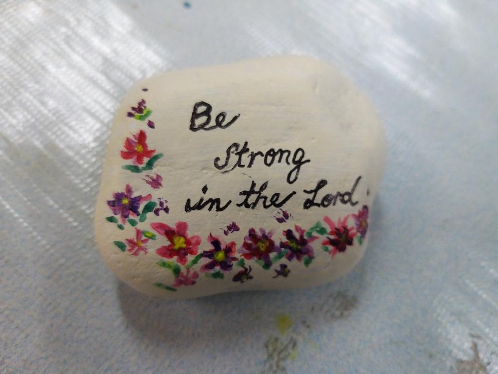 Volunteers will prepare handmade blessing rocks to cheer for the beneficiaries. 