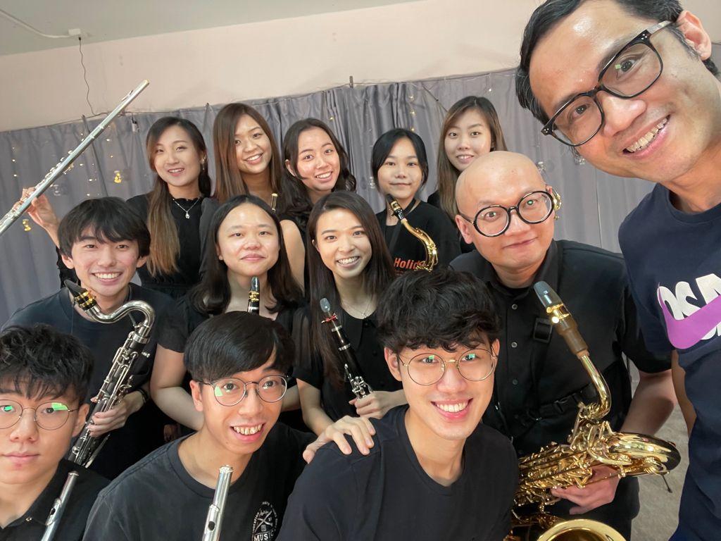 Members of Sforzando Wind Ensemble include working youths and students from different higher education institutions and secondary schools.