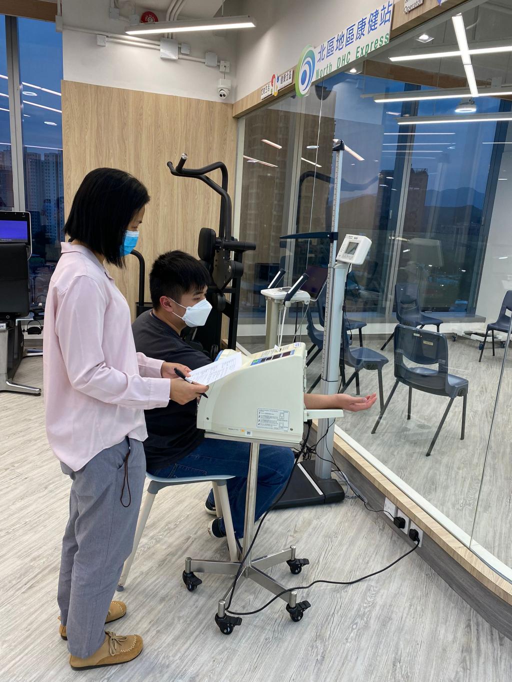 Assessment and screening can be done with the health management equipment.