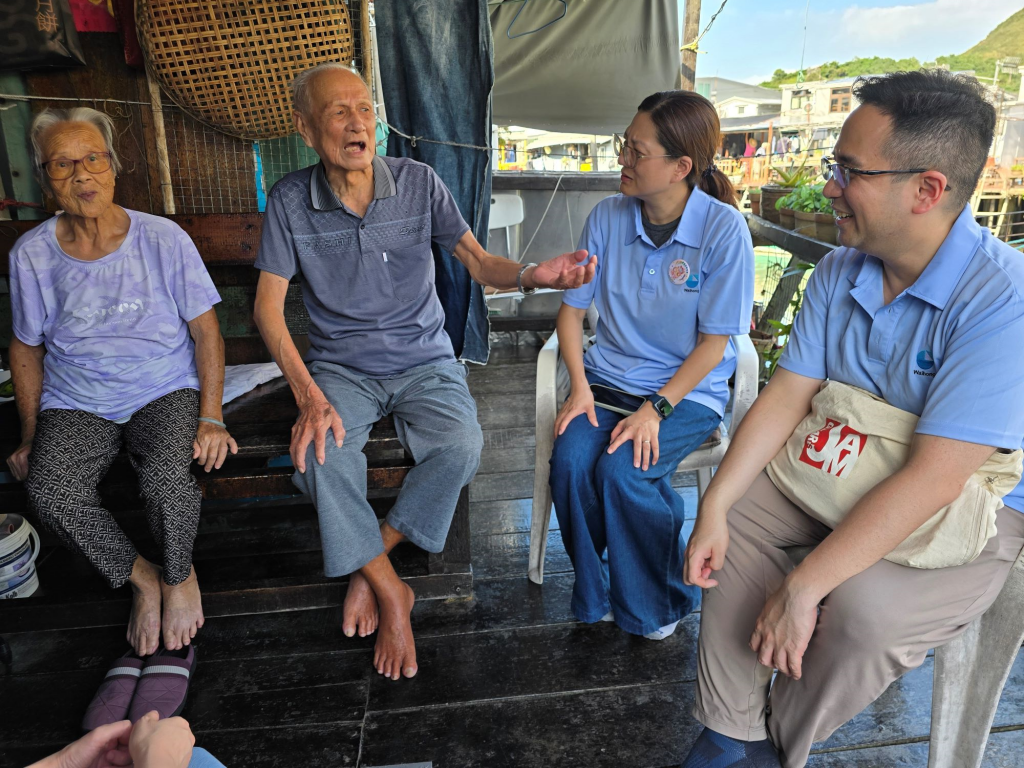 Elderly residents living in a stilt house shared stories about life on the water and mentioned the damage caused by the recent super typhoon Ragasa that hit Tai O.