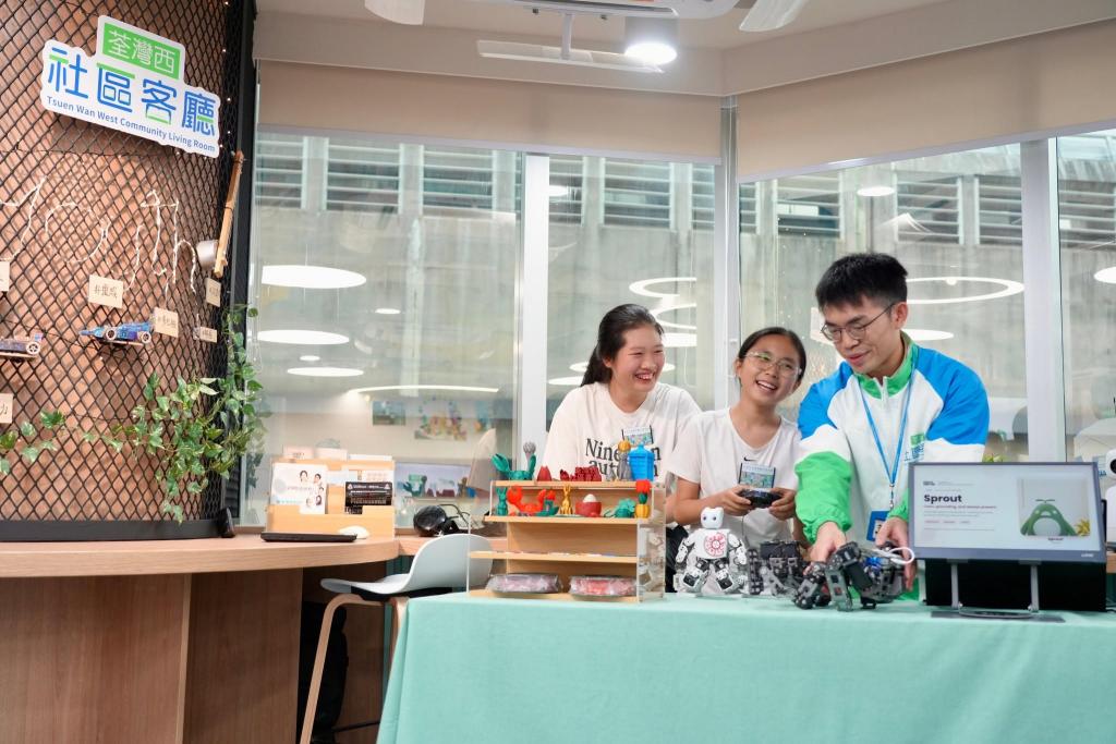「年青人專屬閣」是荃灣西社區客廳孕育基層青年的創科夢想基地。